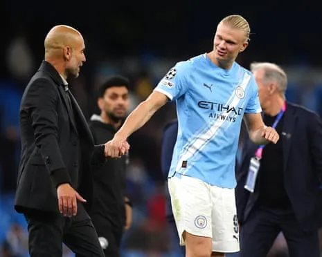Haaland Enters Elite UCL 50-Goal Group, Hailed by Guardiola as CR7 and Lionel Messi's Peer