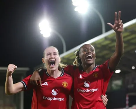 E. Terland's Treble Propels Manchester United Into Women's Champions League Main Draw