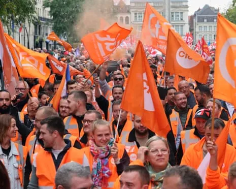 Countrywide Strike Action Draws Vast Numbers Taking to the Streets Throughout France